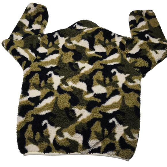 Volcom Stone Camo Fleece Boys Full-Zip Jacket Size Medium 10-12 Sherpa - Picture 4 of 7